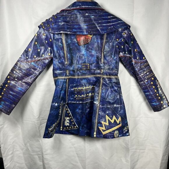 Disney Store Descendants 2 EVIE Deluxe Faux Leather Costume Coat Jacket Sz 9/10 - Picture 6 of 7